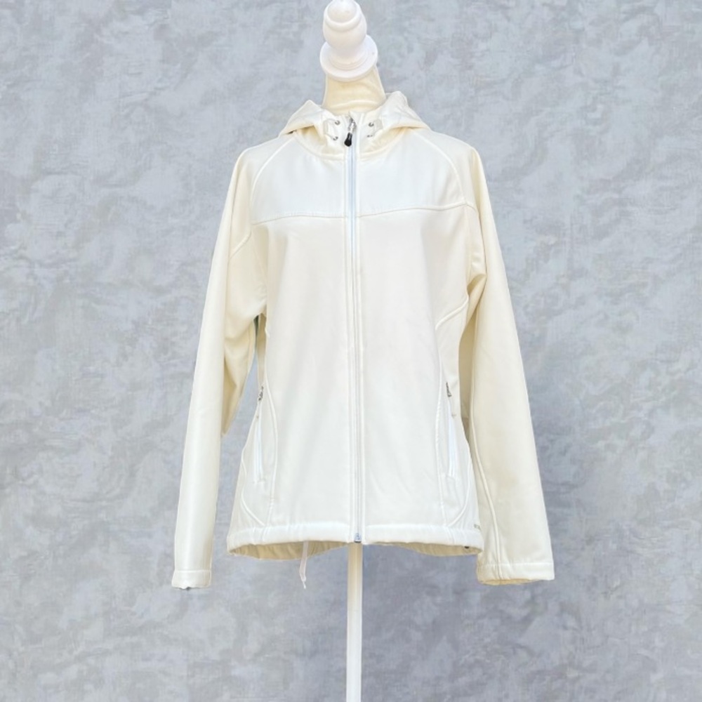 Merrell Aeroblock Soft Shell Fur Lined Winter Jacket in Ivory Size Large